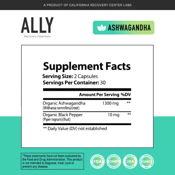 Ashwagandha Supplement Facts