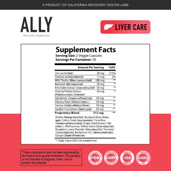 Liver Support Supplement Facts