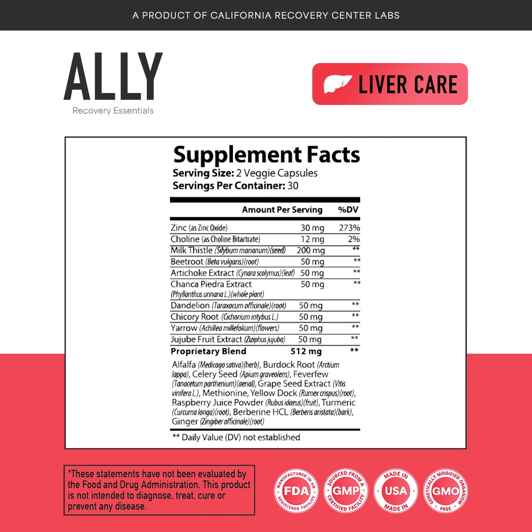 ALLY_Liver Care_Supplements Facts Liver Support Supplement Facts
